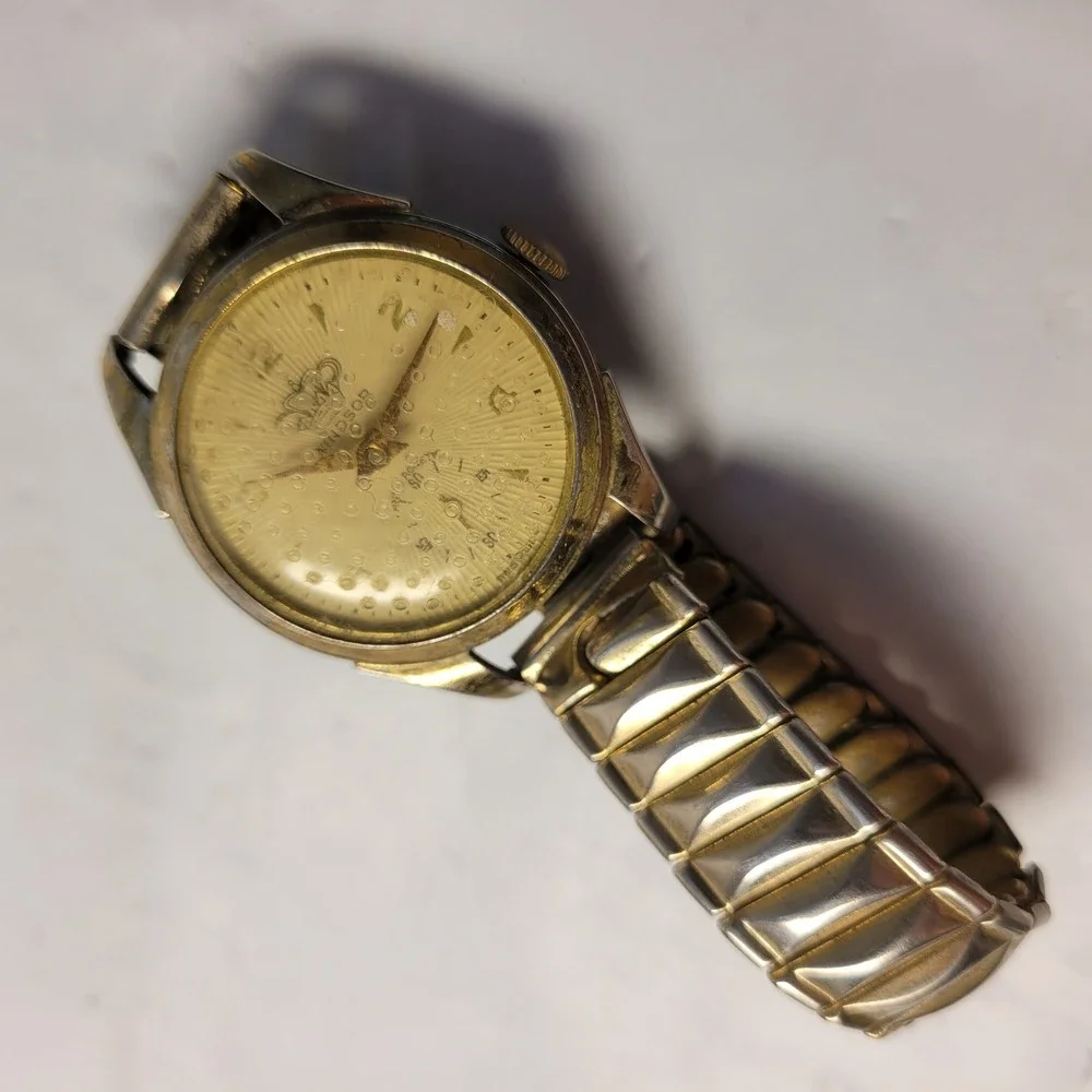 Windsor Watch Mechanical‎ Swiss Made Two-Tone Expansion Band Vintage